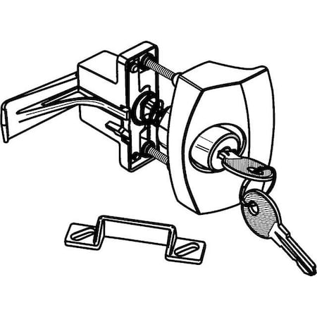 Strybuc Trailer Keyed Latch Set 17-21KA